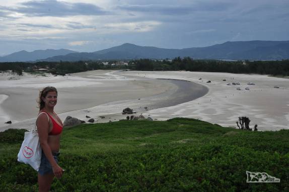 Praia da Ferrugem, a mais famosa de  Garopaba, no litoral sul de Santa Catarina